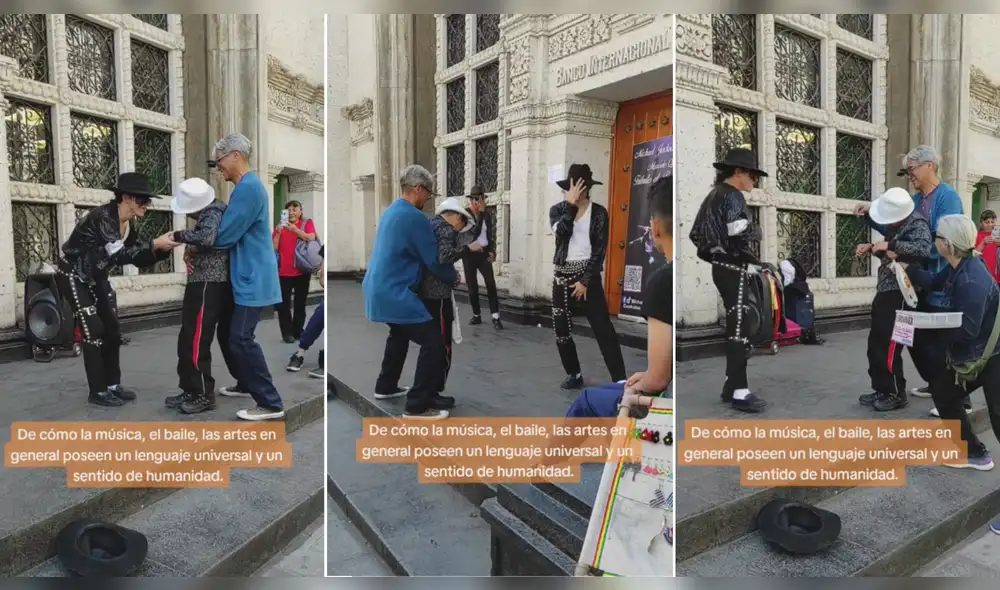 Esta es una escena que comprueba que el arte tiene un lenguaje universal. Foto: composición LR/@quehayarequipa - Video: @quehayarequipa