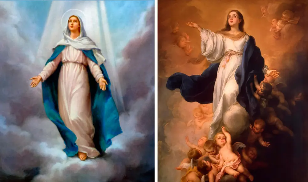 La conmemoración de la asunción de la Virgen María es celebrado en la mayoría de países latinoamericanos. Foto: composiciónLR/Virgen Santa María/Finas Reproducciones La conmemoración de la asunción de la Virgen María es celebrado en la mayoría de países latinoamericanos. Foto: composiciónLR/Virgen Santa María/Finas Reproducciones