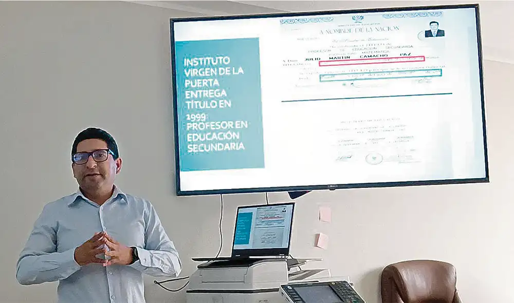 Tiene sospecha. Consejero Frank Solórzano pidió investigar títulos de gerente Camacho Paz. Foto: Yolanda Goicochea/La República
