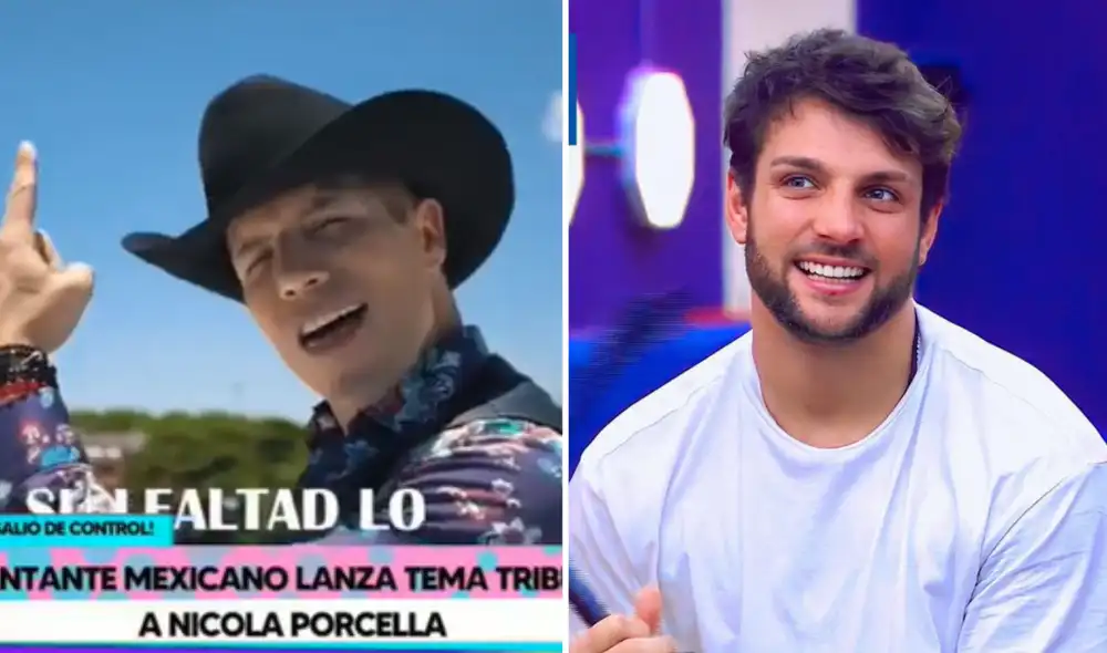 Artista mexicano creó un tema para Nicola Porcella previo a la final del reality. Foto: composición LR/Willax TV - Video: Willax TV Artista mexicano creó un tema para Nicola Porcella previo a la final del reality. Foto: composición LR/Willax TV - Video: Willax TV