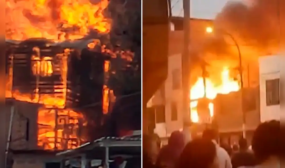 El incendio se originó en el segundo piso del inmueble. Foto: composición LR/La República - Video: ATV El incendio se originó en el segundo piso del inmueble. Foto: composición LR/La República - Video: ATV