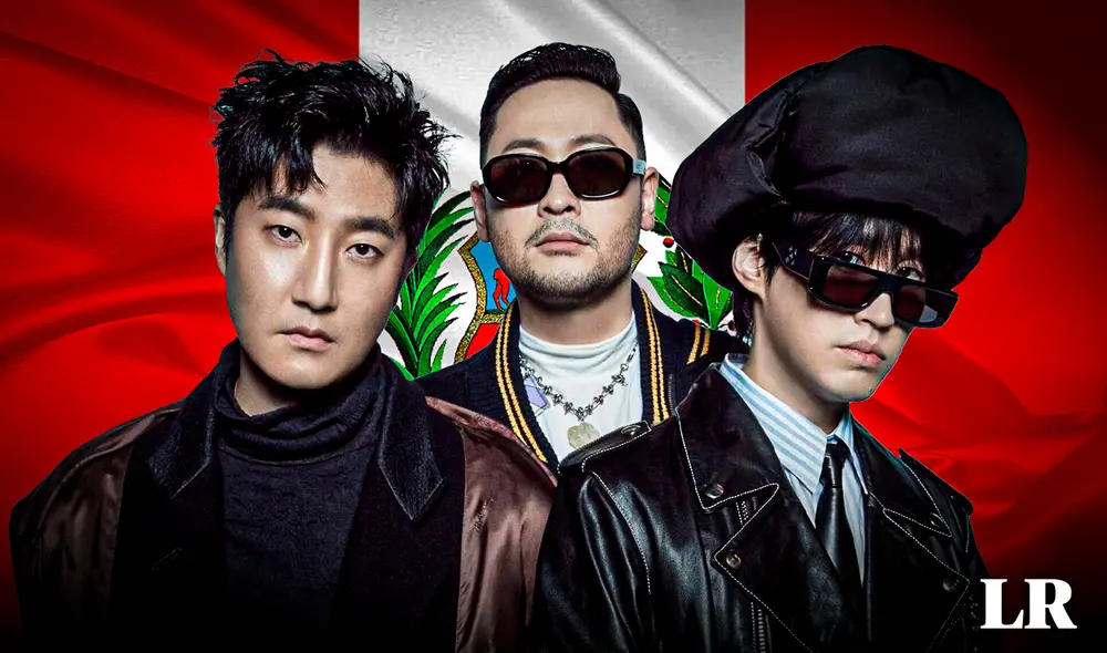 Epik High se presenta en Lima, Perú, como parte de su tour por Latinoamérica 2023. El grupo coreano de hi-hop es integrado por DJ Tukutz, Mithra Jin y Tablo. Foto: composición Gerson Cardoso/LR