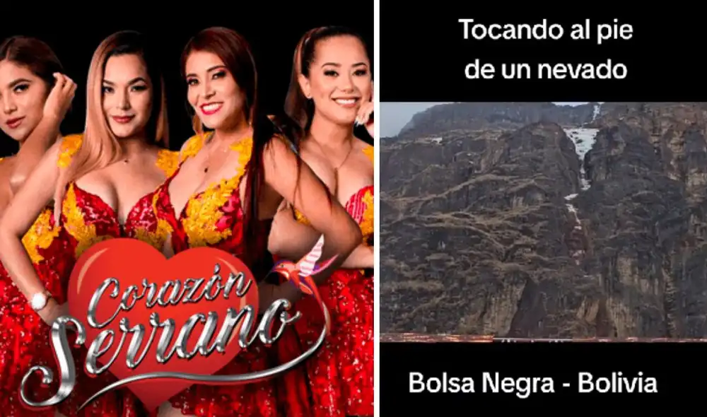 Corazón Serrano sorprendió al cantar a gran altura y con unas temperaturas muy bajas en Bolivia. Foto: Composición LR/Corazón Serrano/Captura TikTok Corazón Serrano sorprendió al cantar a gran altura y con unas temperaturas muy bajas en Bolivia. Foto: Composición LR/Corazón Serrano/Captura TikTok