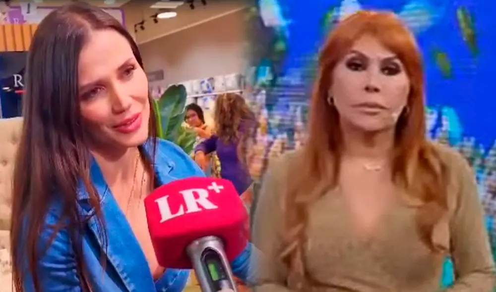 Maju Mantilla también afirmó que no conoce a Mariana de la Vega, mujer que fue captada con Gustavo Salcedo. Foto: Composición LR / Bárbara Mamani - URPI-GLR / Captura ATV