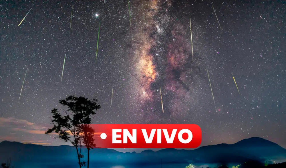 Una lluvia de meteoros con la Vía Láctea como fondo. Foto: Rafael Schmall / Universities Space Research Association