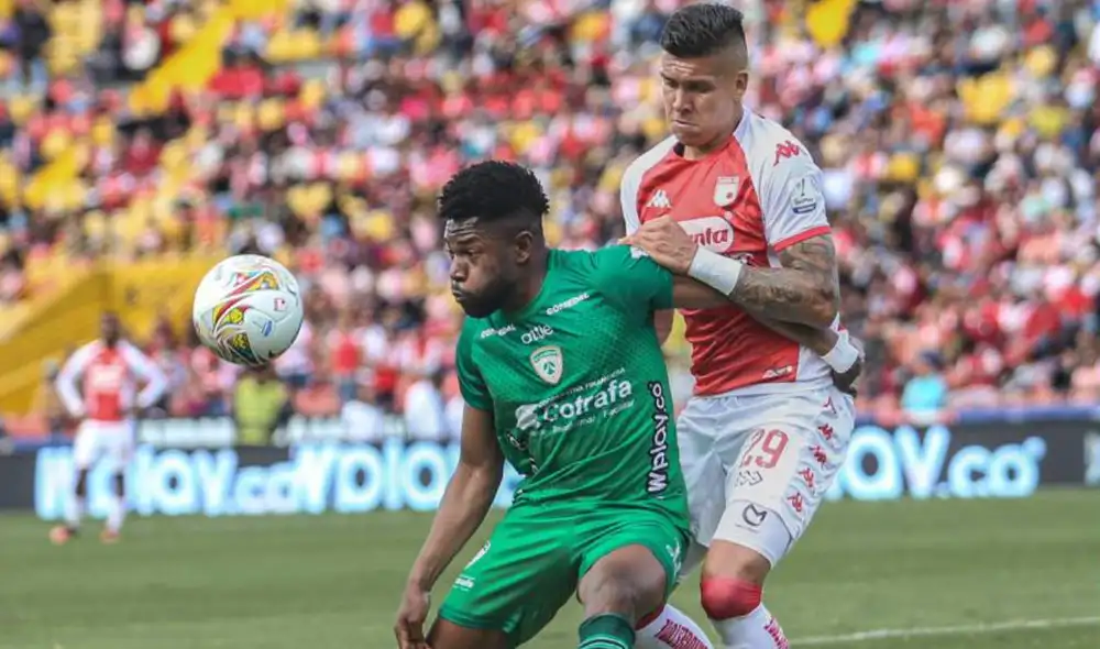 Santa Fe vs. La Equidad jugaron en El Campín de Bogotá. Foto: Equidad Club Deportivo