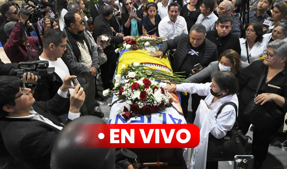 Sigue el último adiós que Ecuador le da al candidato Fernando Villavicencio, asesinado durante un atentado en Quito. Foto: AFP Sigue el último adiós que Ecuador le da al candidato Fernando Villavicencio, asesinado durante un atentado en Quito. Foto: AFP