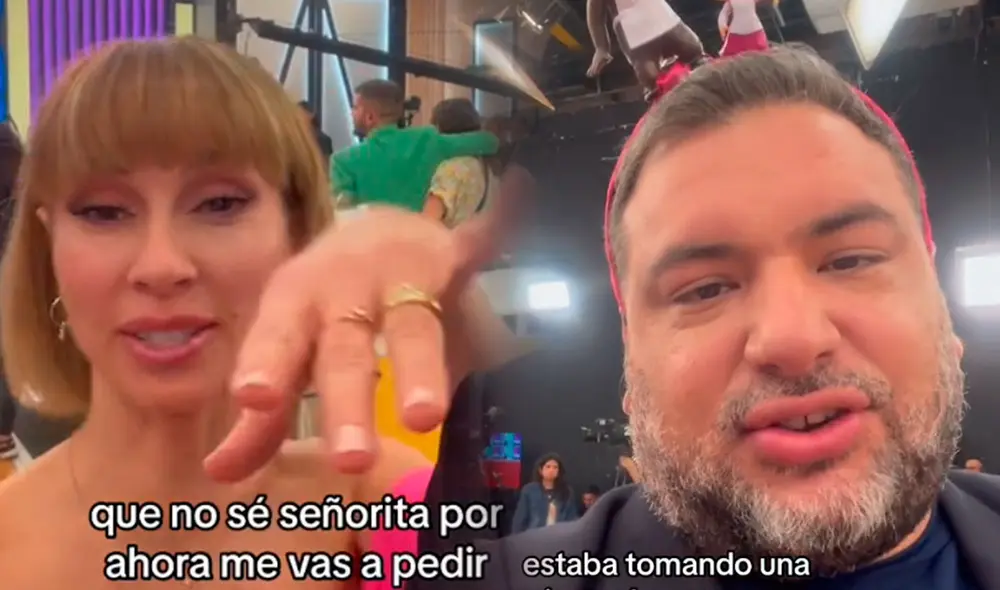 Javier Masías recibe propuesta de Belén Estévez. Foto: captura/TikTok Javier Masías recibe propuesta de Belén Estévez. Foto: captura/TikTok