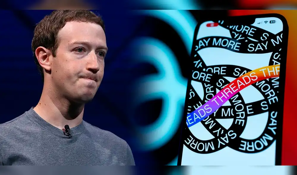 Threads cerró julio con una caída de 82% en la base de sus usuarios activos, según Sensor Tower. Foto: composición LR/Xataka/El País