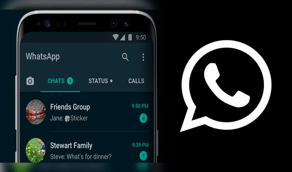 El 'modo superoscuro' en WhatsApp está disponible para todos los usuarios iOS y Android. Foto: composición LR/El Correo/T y C Sports
