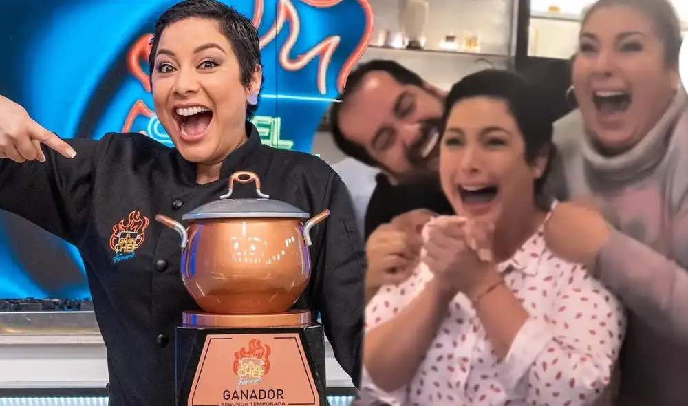Junior Silva y Mónica Torres celebraron con Natalia Salas su triunfo en la gran final de 'El gran chef'. Foto: composición LR/Instagram/El gran chef: famosos/Natalia Salas Junior Silva y Mónica Torres celebraron con Natalia Salas su triunfo en la gran final de 'El gran chef'. Foto: composición LR/Instagram/El gran chef: famosos/Natalia Salas