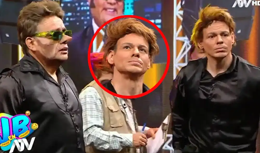 Durante el sketch, Jorge Benavides se mostró confundido por las líneas que mencionaba Mark Vito, quien, al parecer, olvidó su texto. Foto: composición LR/ATV - Video: ATV