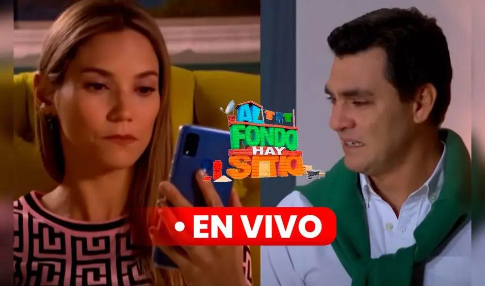 'Mike' se enteró de que a Macarena le gusta Joel en 'Al fondo hay sitio'. Foto: Composición LR / Captura de América TV