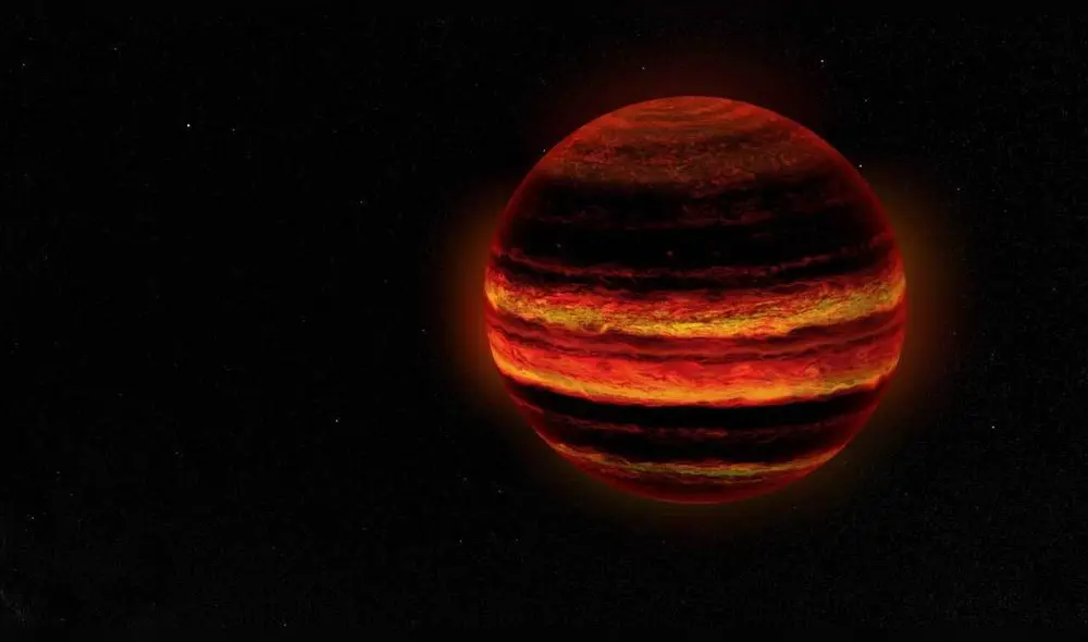 Ilustración que simula una enana marrón. Foto: NASA