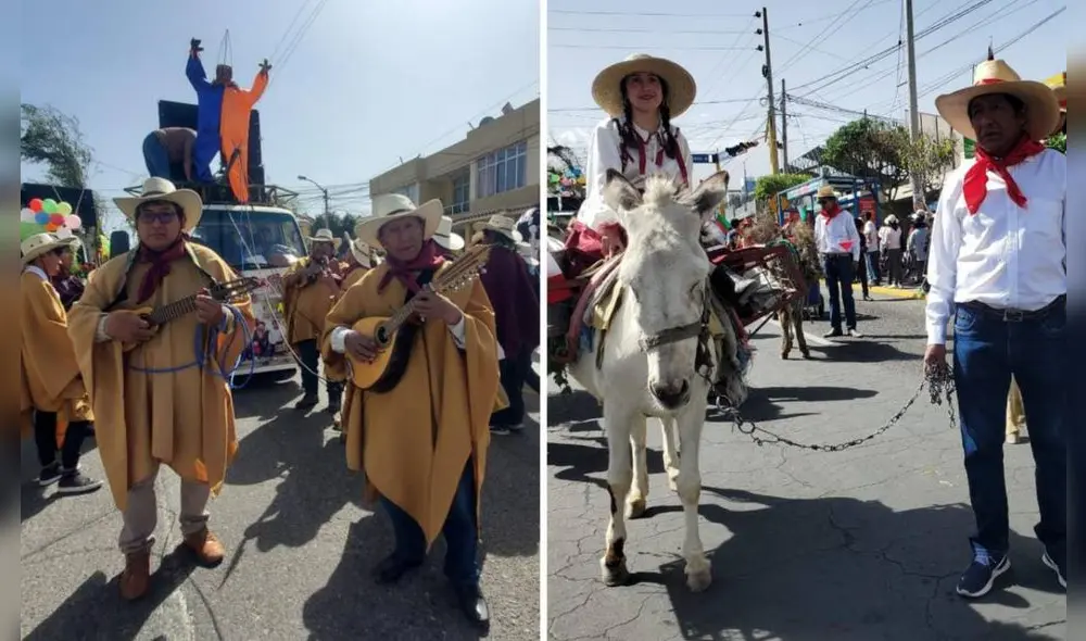 Entrada de ccapo se realizó con el recorrido de danzarines por las calles de Arequipa. Foto: composición LR/Leonela Aquino Entrada de ccapo se realizó con el recorrido de danzarines por las calles de Arequipa. Foto: composición LR/Leonela Aquino