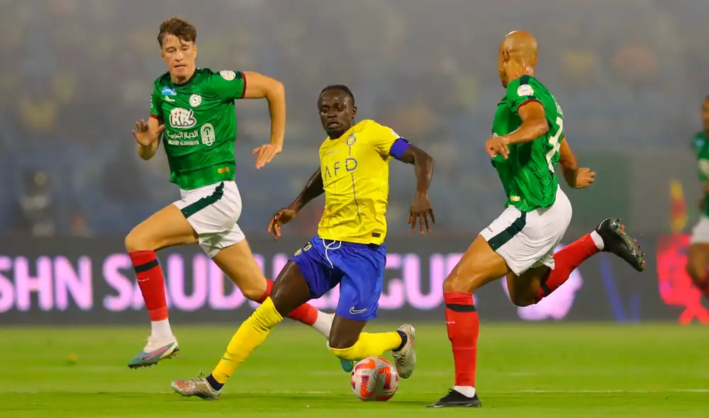Con un gol de Sadio Mané, Al Nassr no pudo ganar en su debut en la Roshn Saudi League 2023-24. Foto: Al Nassr Con un gol de Sadio Mané, Al Nassr no pudo ganar en su debut en la Roshn Saudi League 2023-24. Foto: Al Nassr