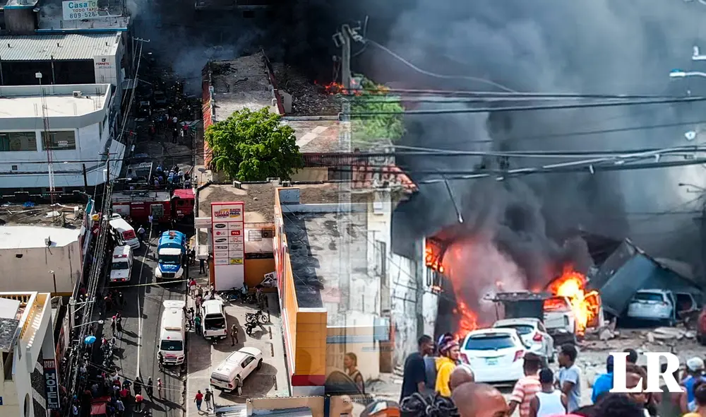 Información extraoficial sugiere que el siniestro inicio en un depósito de combustibles o en una ferretería. Foto: composición LR/ El Nuevo Diario/ CDN