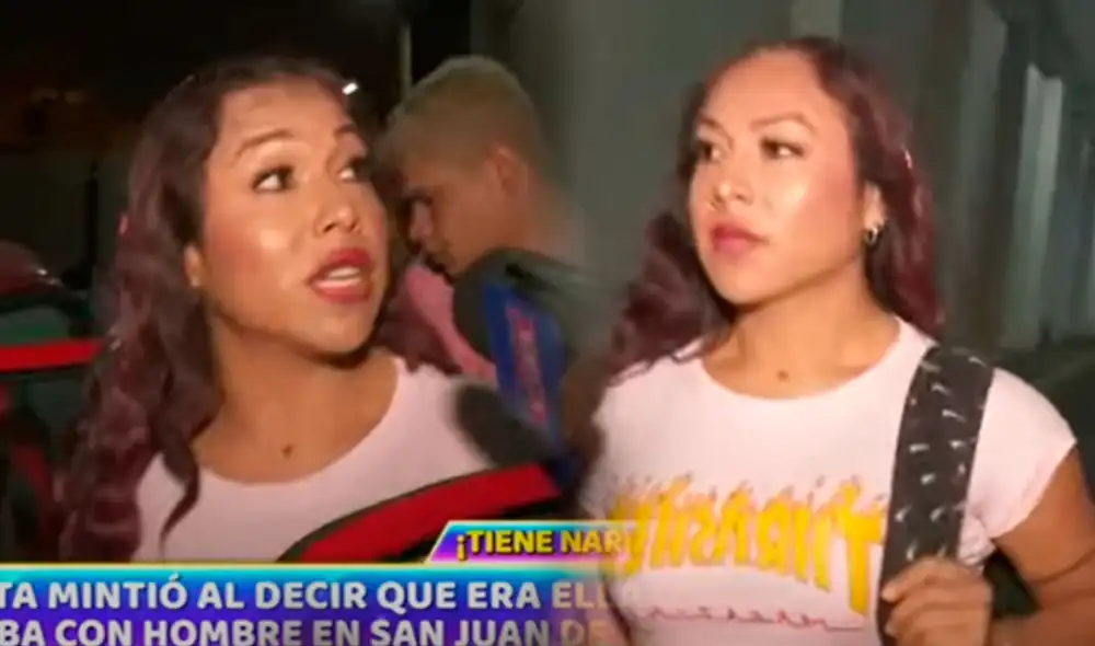 Dayanita discute con reportero de Magaly Medina. Foto: composición LR/capturas ATV