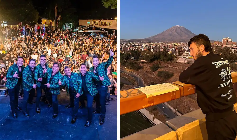 Los artistas compartieron escenario. Foto: composición LR/Instagram/Hermanos Yaipén/Sebastián Yatra Los artistas compartieron escenario. Foto: composición LR/Instagram/Hermanos Yaipén/Sebastián Yatra