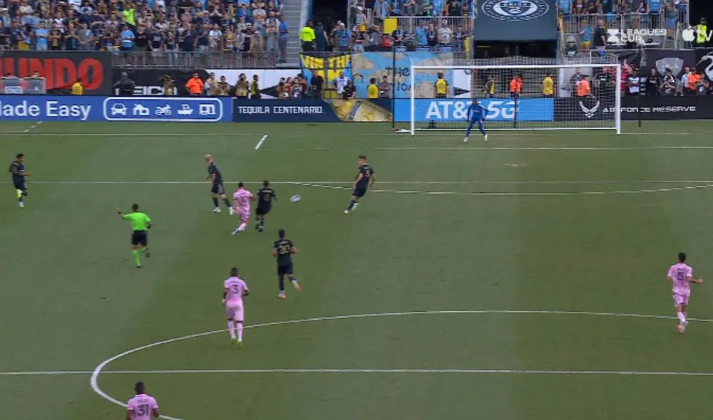 Lionel Messi anotó de larga distancia en la semifinal de la Leagues Cup 2023. Foto: captura/Apple TV - Video: Apple TV