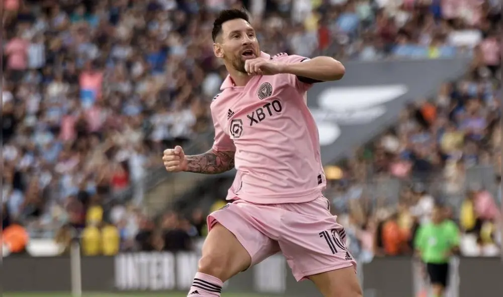 Lionel Messi llegó a las 9 anotaciones con la camiseta del Inter Miami. Foto: MLS Lionel Messi llegó a las 9 anotaciones con la camiseta del Inter Miami. Foto: MLS