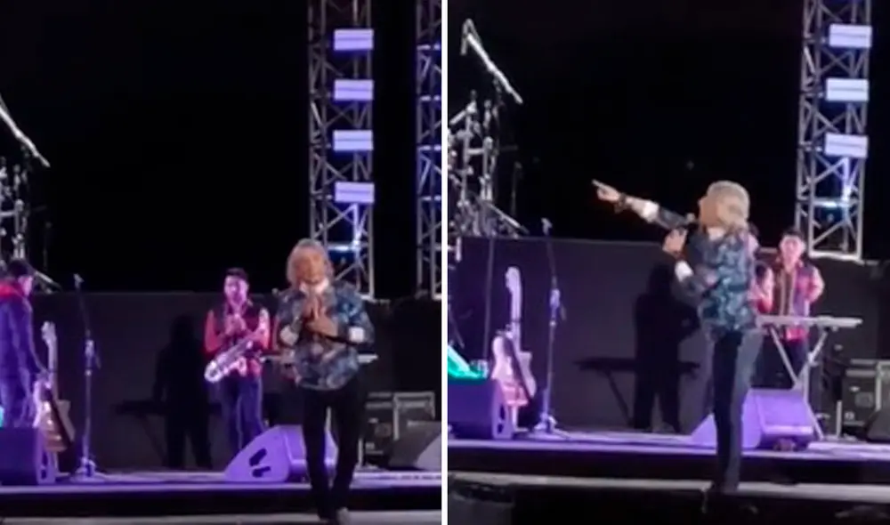 Artista pidió que enciendas las luces en escenario. Foto:  Tik tok Carlos Choquehuanca/Video: Tik tok Carlos Choquehuanca