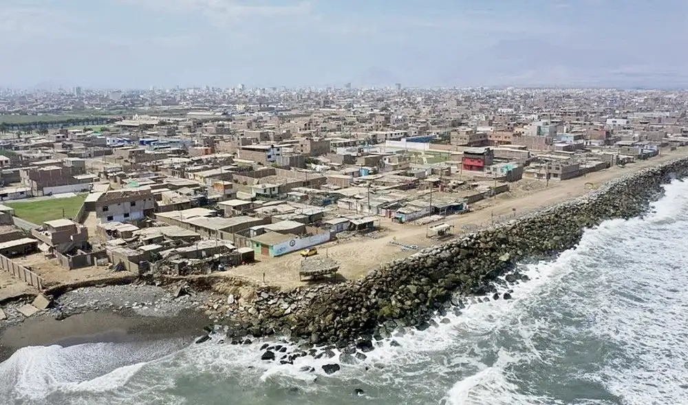 Sin playas. Día a día, el mar gana mayor terreno en la costa. Foto: difusión