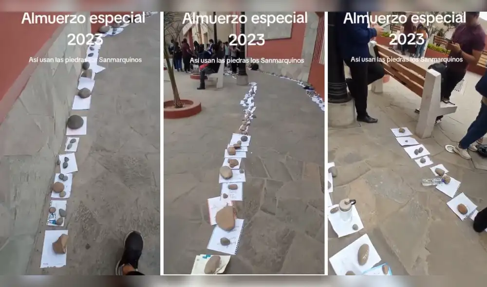 Las piedras son acompañadas por hojas que indican el nombre de la persona a la que le pertenece. Foto: composición LR/TikTok/@giabox