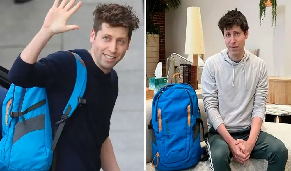 Dentro de la mochila azul estaría la herramienta para apagar los servidores de ChatGPT. Foto: Computer Hoy