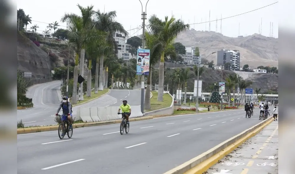 Menos de la mitad. Solo 14 de los 43 distritos de Lima Metropolitana registran ciclovías. Foto: Marco Cotrina/La República