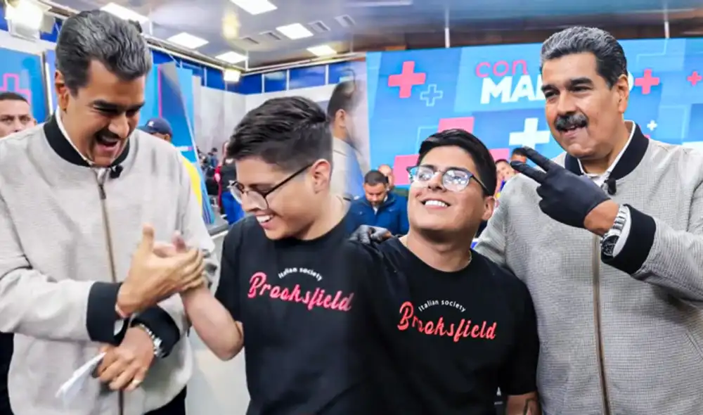 Andy Toala y Nicolás Maduro tuvieron una entrevista y esta se publicó en TikTok. Foto: composición LR/Twitter/TikTok