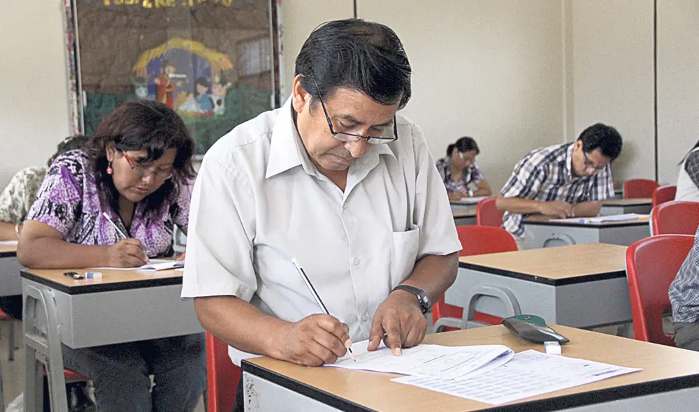 El examen docente es una prueba que busca mejorar el salario de los profesores. Foto: difusión El examen docente es una prueba que busca mejorar el salario de los profesores. Foto: difusión