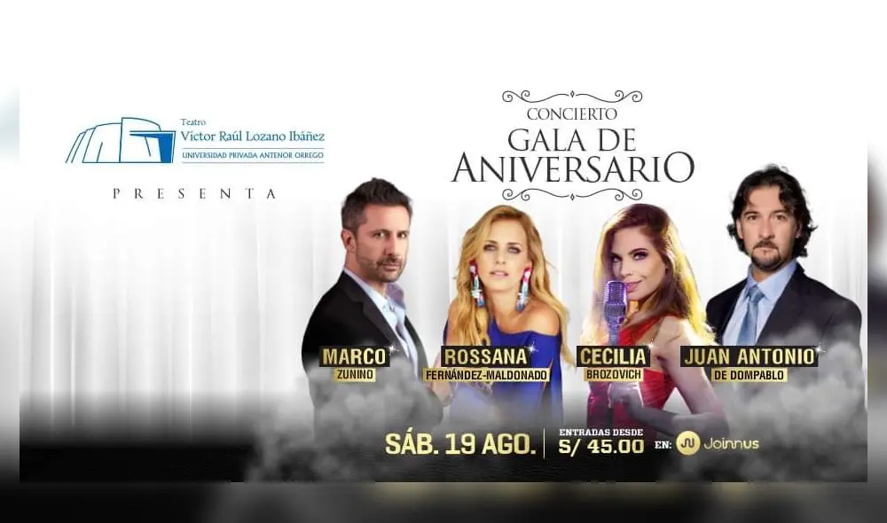 Las entradas pueden adquirirse a través de Joinnus desde 45 soles.