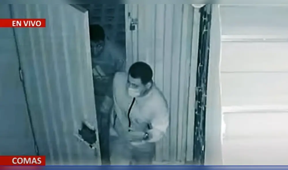 El dueño de la vivienda pidió a los vecinos de Bello Horizonte que lo ayuden a identificar a los delincuentes. Foto/Video: Panamericana. El dueño de la vivienda pidió a los vecinos de Bello Horizonte que lo ayuden a identificar a los delincuentes. Foto/Video: Panamericana.