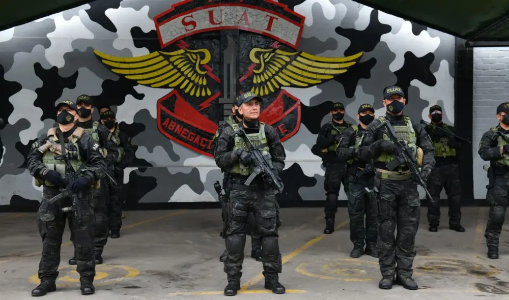 Integrar la SUAT de la PNP es muy exigente y hay que tener muchas habilidades. Foto: Twitter.