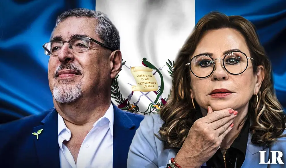 Esto podría ser el resultado de la segunda vuelta electoral en Guatemala, según la última encuesta de Prodatos. Foto: composición LR/AFP/El País