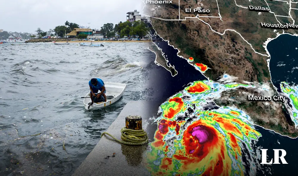 Huracán Hilary perjudicará varios estados de México. Foto: Composición de Jazmin Ceras/LR