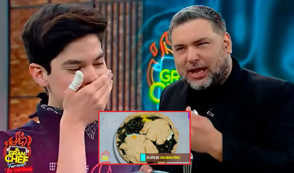 Javier Masías no tuvo reparos con Josi Martínez y calificó su pastel de acelga de "horripilante". Foto: captura/Latina Javier Masías no tuvo reparos con Josi Martínez y calificó su pastel de acelga de "horripilante". Foto: captura/Latina