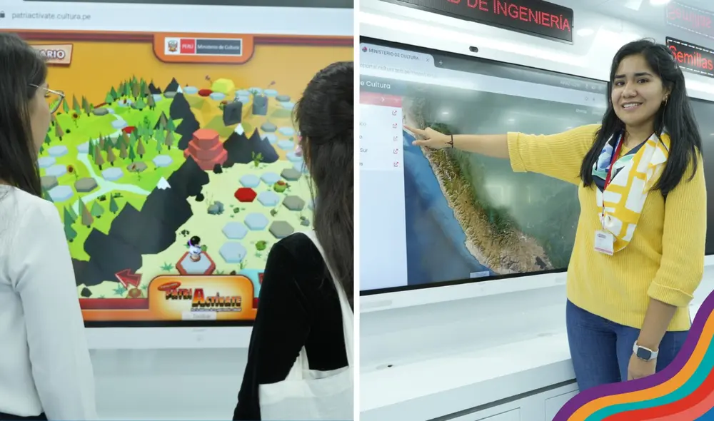 PatriActívate y GeoPortal fueron los juegos más llamativos del evento. Foto: Composición LR/Ministerio de Cultura PatriActívate y GeoPortal fueron los juegos más llamativos del evento. Foto: Composición LR/Ministerio de Cultura
