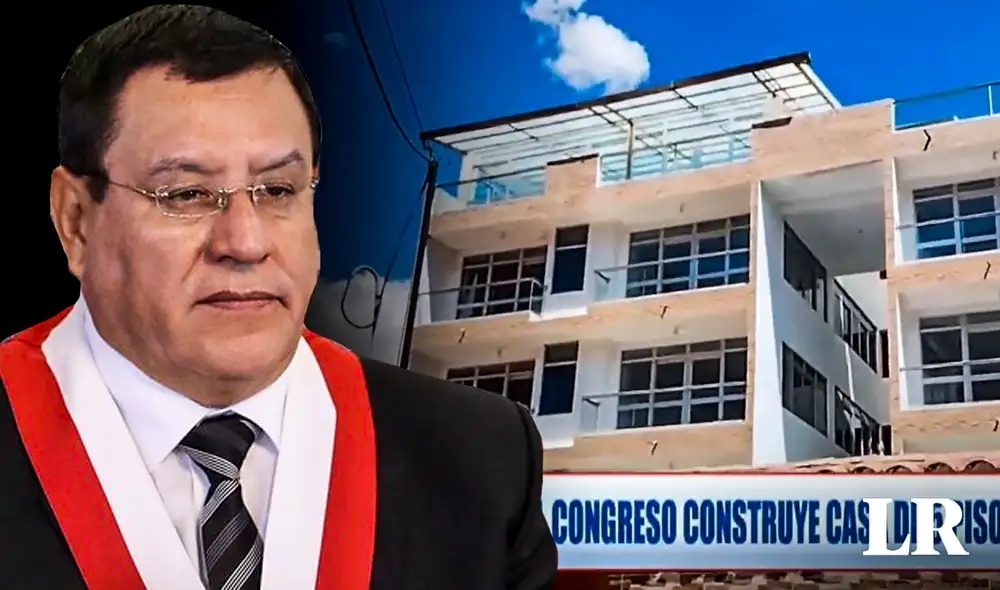 Alejandro Soto, presidente del Congreso, fue interrogado por la prensa acerca de la construcción de su casa en Yucay. Foto: composición de Fabrizio Oviedo/La República/Congreso/ATV - Video: RPP