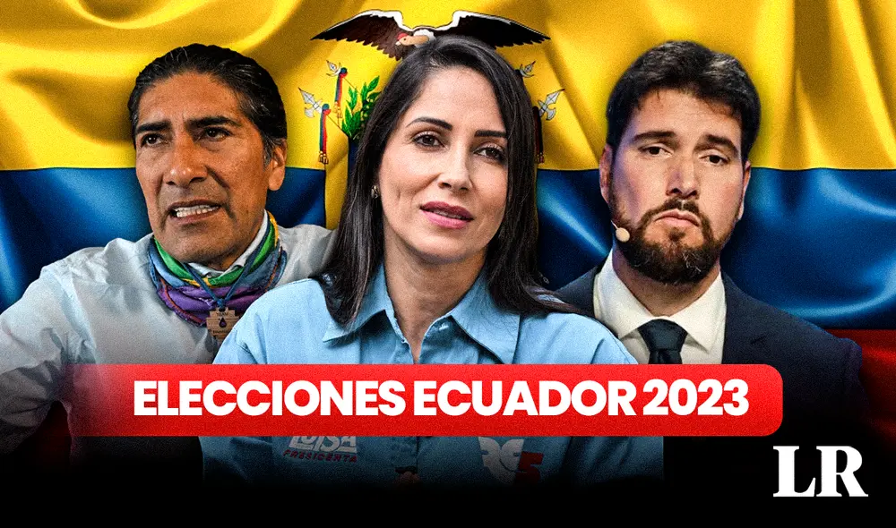 Elecciones en Ecuador 2023. El domingo 20 de agosto, los ecuatorianos escogerán a su próximo presidente. Foto: composición de Fabrizio Oviedo/La República/AFP Elecciones en Ecuador 2023. El domingo 20 de agosto, los ecuatorianos escogerán a su próximo presidente. Foto: composición de Fabrizio Oviedo/La República/AFP