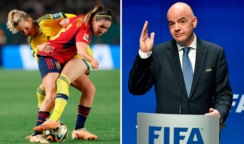 Las palabras de Gianni Infantino acerca del fútbol femenino causaron polémica en redes sociales. Foto: composición de LR/EFE Las palabras de Gianni Infantino acerca del fútbol femenino causaron polémica en redes sociales. Foto: composición de LR/EFE