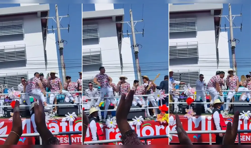 Orquesta era ovacionada por el público. Foto: composición LR/@herbertgamarra - Video: @herbertgamarra