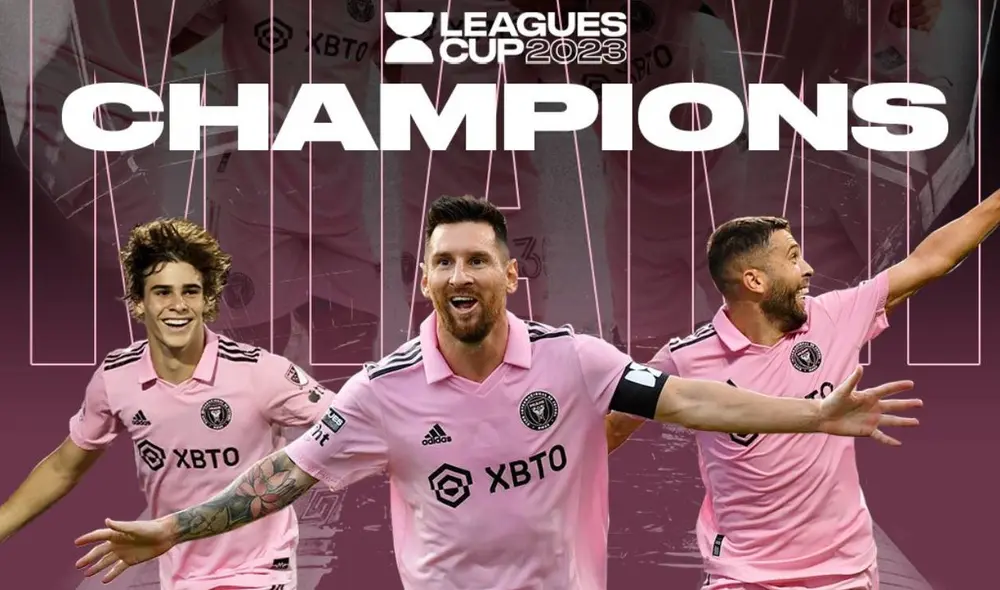 Lionel Messi sumó un nuevo título con Inter Miami tras vencer en la final de la Leagues Cup a Nashville. Foto: MLS.