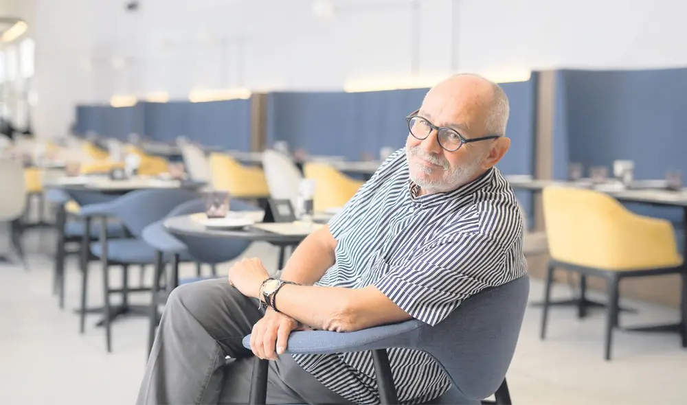 Benito Taibo poeta, escritor y periodista mexicano fue invitados a la FIL de Lima 2023. Foto: Antonio Melgarejo/La República