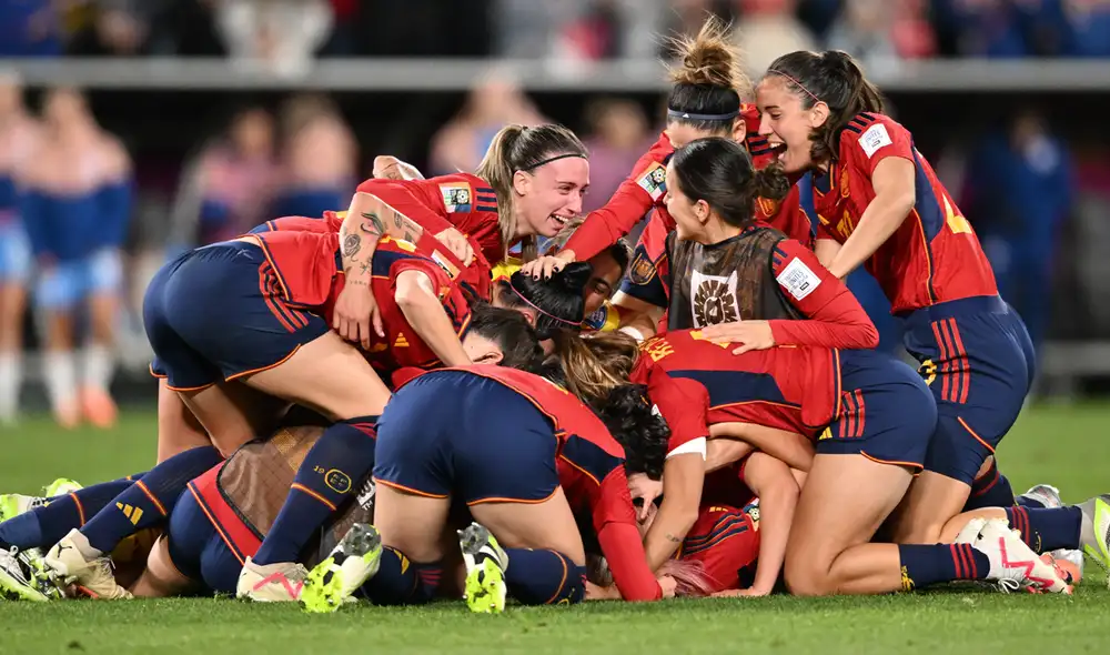 España consiguió por primera vez el Mundial Femenino. Foto: AFP