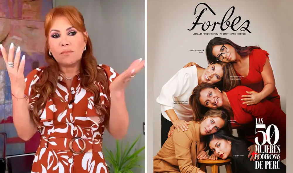 Magaly Medina no aparece en el listado de Forbes Perú. Foto: composición LR/Magaly Medina/Instagram/Forbes Perú - Video: Magaly Medina/Instagram