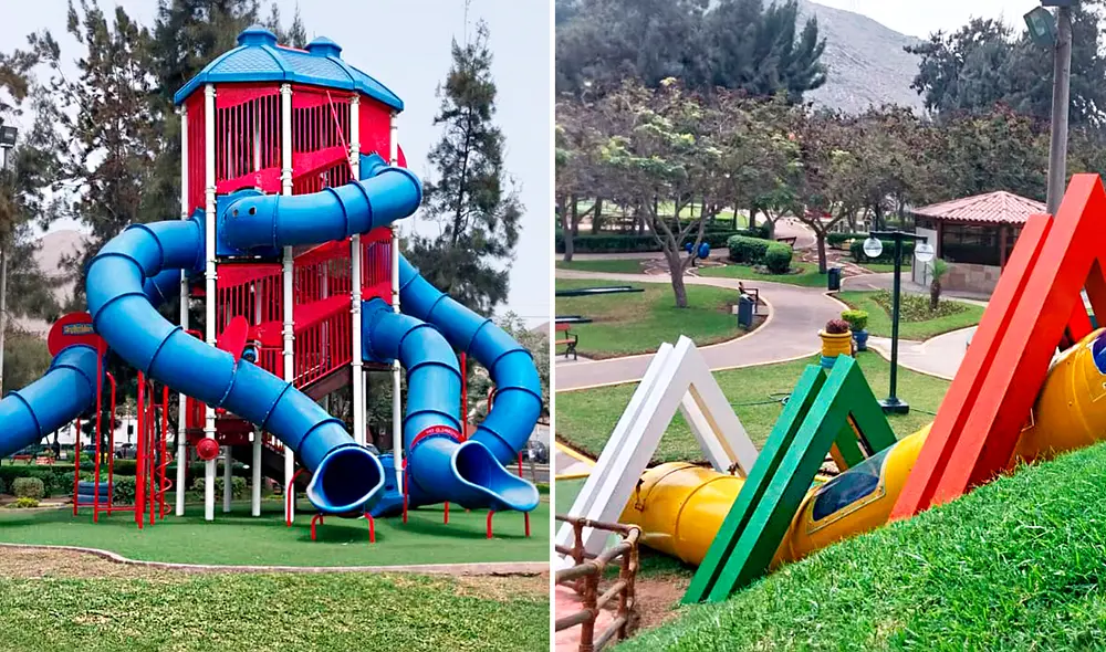El Parque de los Niños de La Molina se reinauguró a inicios del 2023. Foto: composición LR/Municipalidad de La Molina