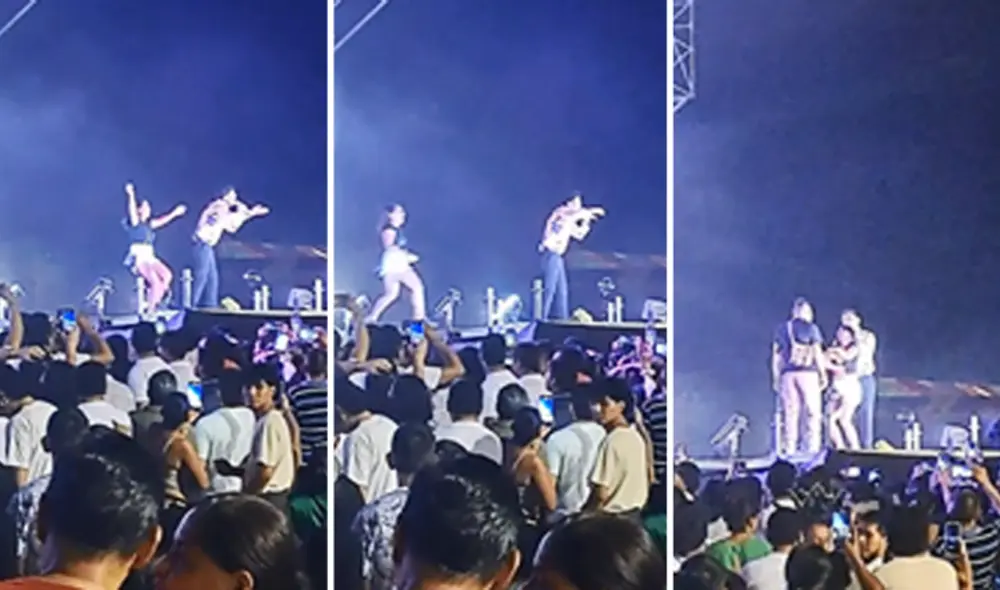 La fanática cumplió su sueño de cantar junto con Christian Yaipén. Foto: composición LR/@Jesús Saavedra