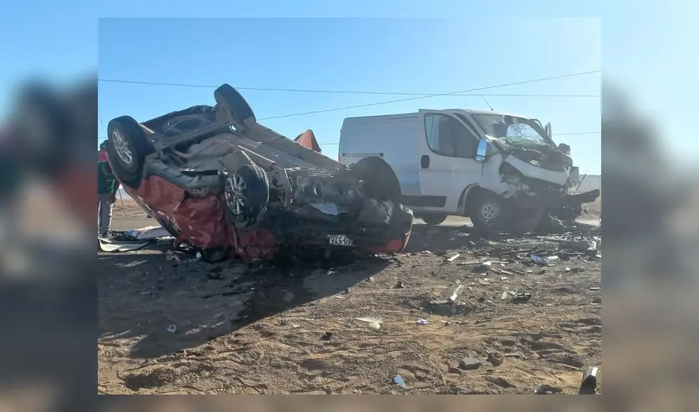 La PNP sospecha que el exceso de velocidad habría originado el accidente. Foto: Radio Americana